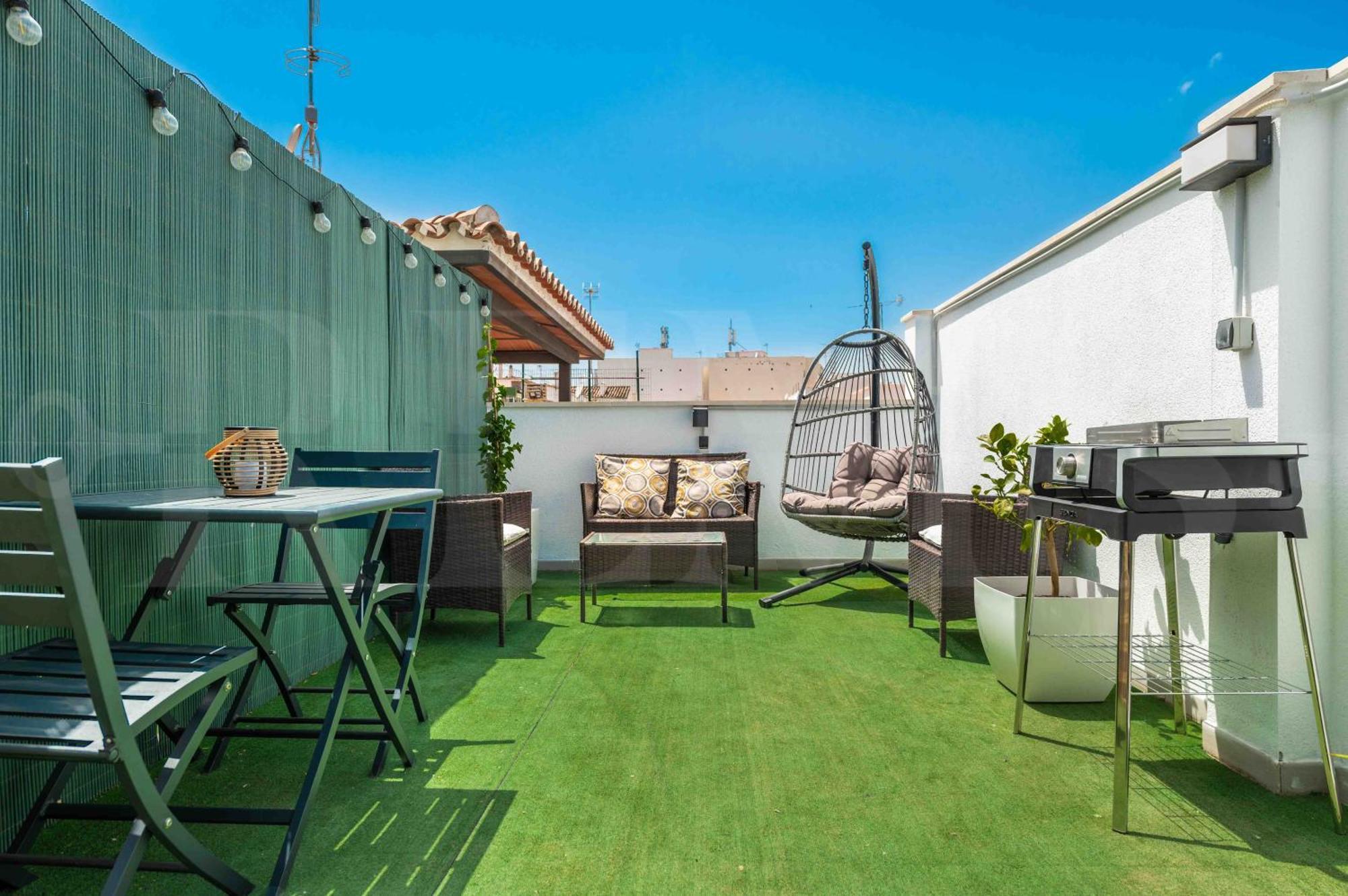 Modern Studio With Private Rooftop Terrace By Rems Malaga Exterior photo